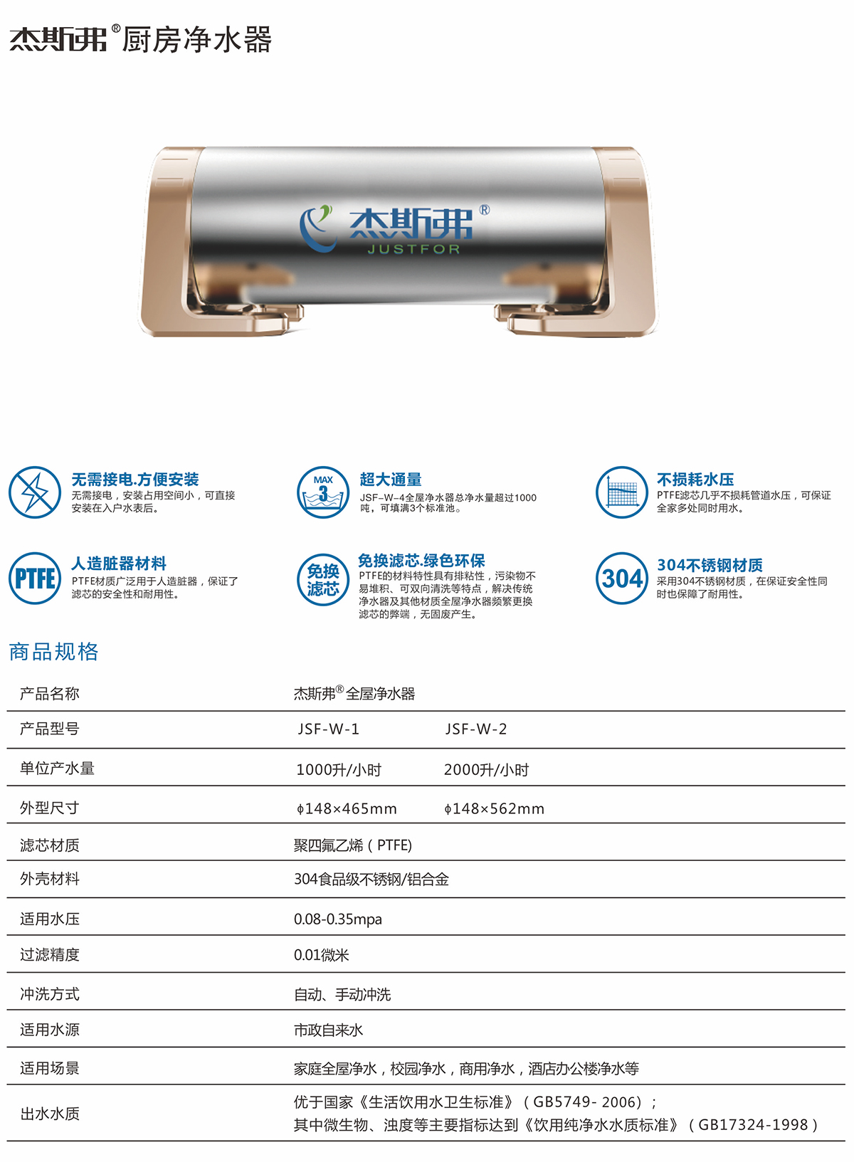 杰斯弗熱水凈水器（JSF-W-1、JSF-W-2）-1